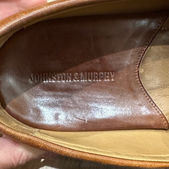 Johnston & Murphy Tan Woven Leather Slip-On Loafers main image 5
